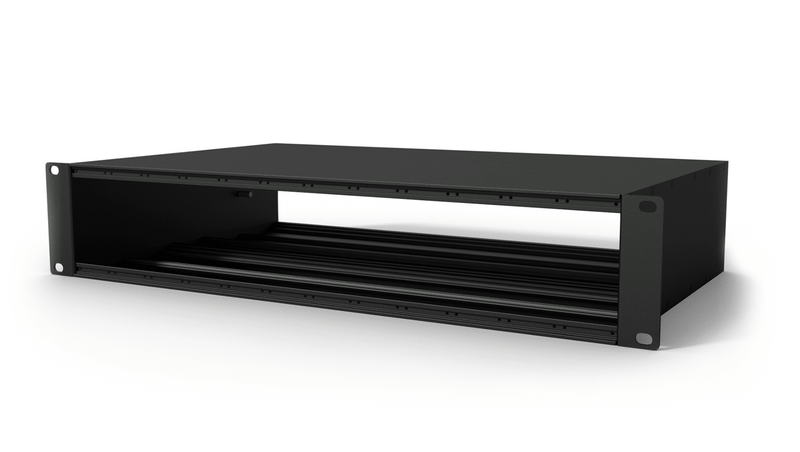 CASY002/B Caymon 19” 2U-chassis  voor 2 x 12 units 270mm Diepte