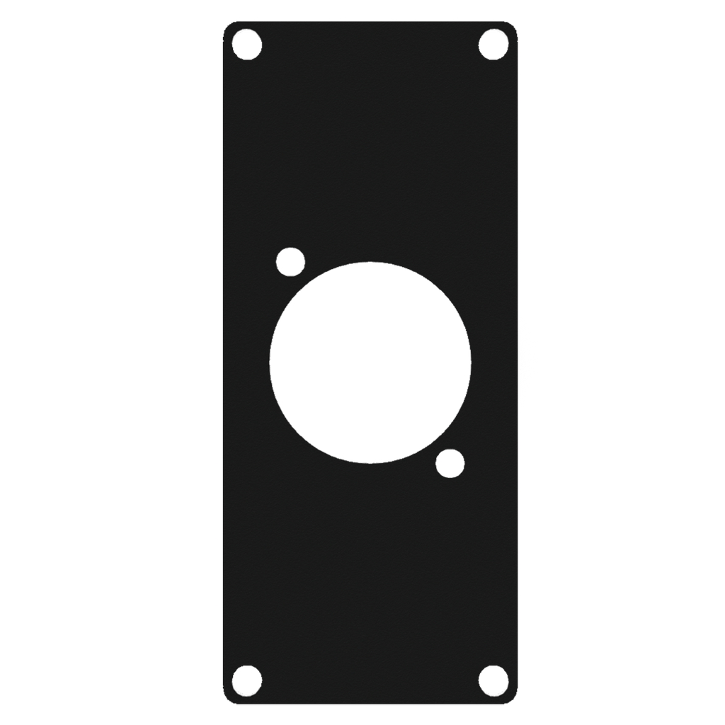 CASY103/B Caymon 1 Unit Afdekplaat voor 1 x D-size Chassis