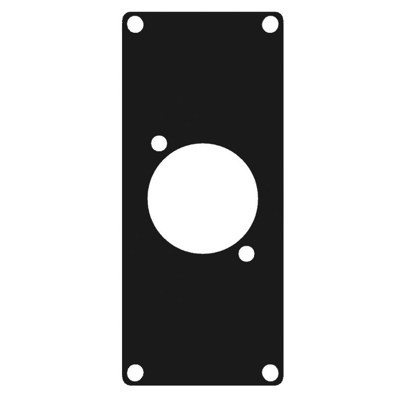 CASY103/B Caymon 1 Unit Afdekplaat voor 1 x D-size Chassis