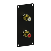 CASY131/B Caymon 1 Unit Afdekplaat met 2x RCA Vrouwelijk
