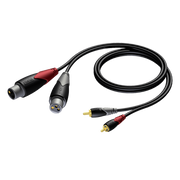 CLA705/3 2 X XLR VROUWELIJK NAAR 2 X RCA MANNELIJK 3 M PROCAB