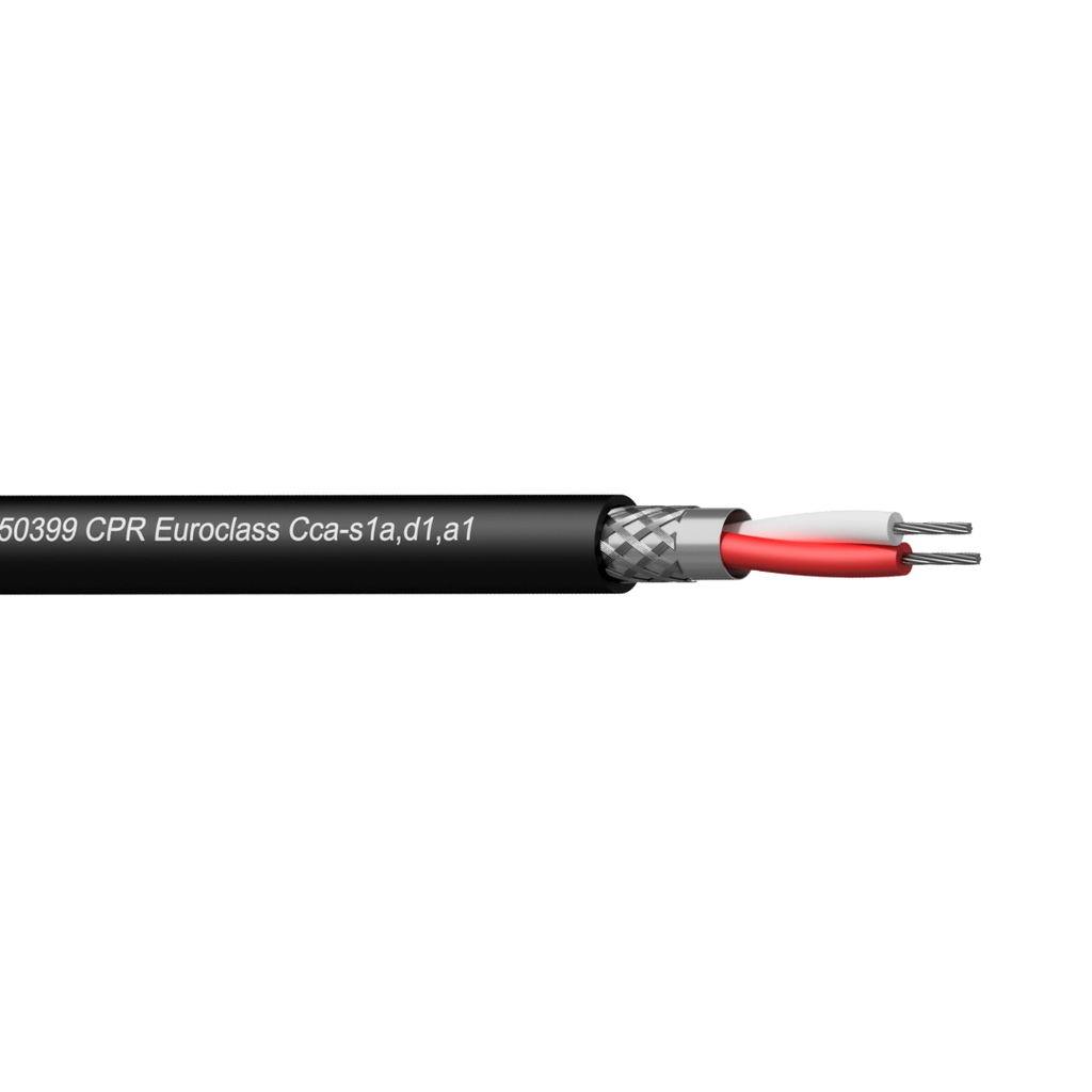 CMX222-CCA/1 Procab DMX-AES Kabel 1 Paar Halogeenvrij Zwart (100 m)