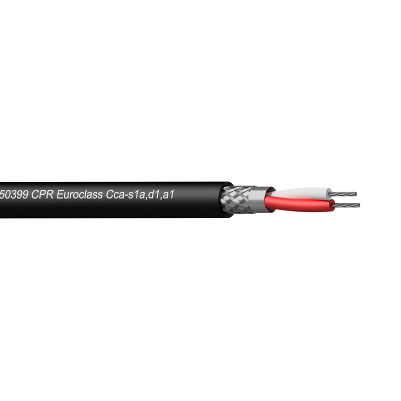 CMX222-CCA/1 Procab DMX-AES Kabel 1 Paar Halogeenvrij Zwart (100 m)