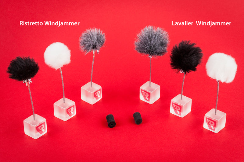 Windjammer single lavalier zwart Rycote (prijs per stuk)