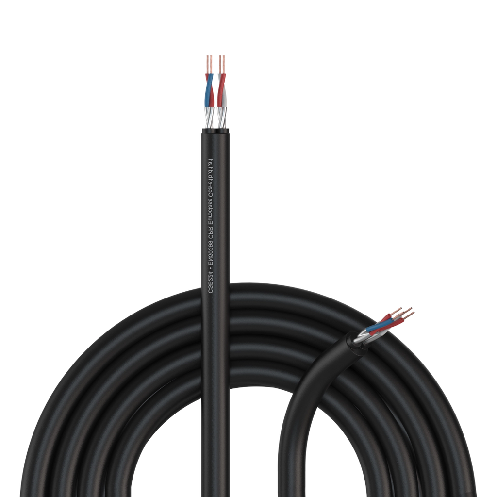 CSB224-CCA Procab Gebalanceerde Signaalkabel Halogeenvrij EN50399 Zwart (100m)