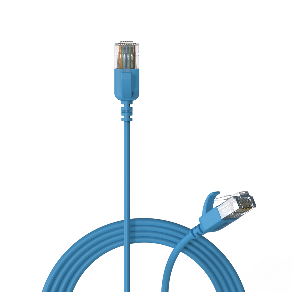 CSD560BU/0.3 Procab Slimline Netwerkkabel CAT6A RJ45 Blauw (0,3 m)