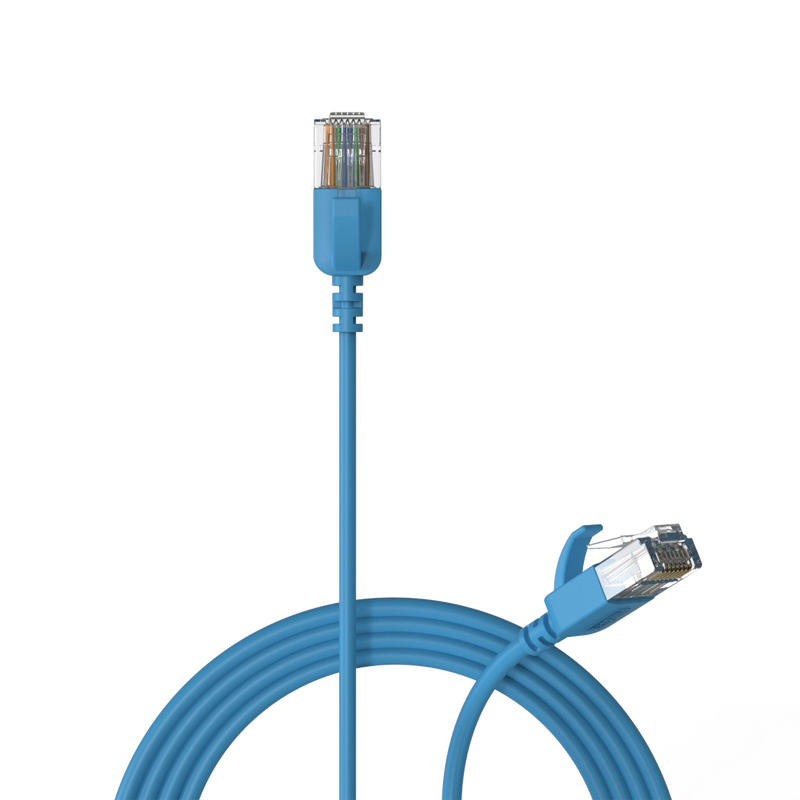CSD560BU/0.5 Procab Slimline Netwerkkabel CAT6A RJ45 Blauw (0,5 m)
