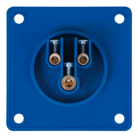 CEE 16A 240V 3P VROUWELIJK BLAUW IP44 SHOWTEC