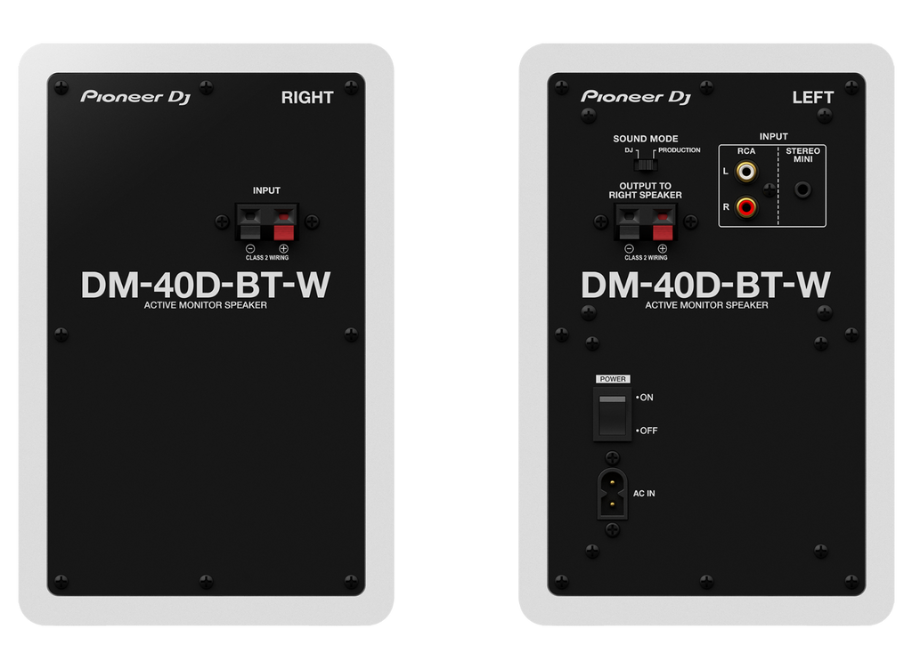 DM-40D-BT-W Pioneer DJ Desktop Monitor  (Set) 