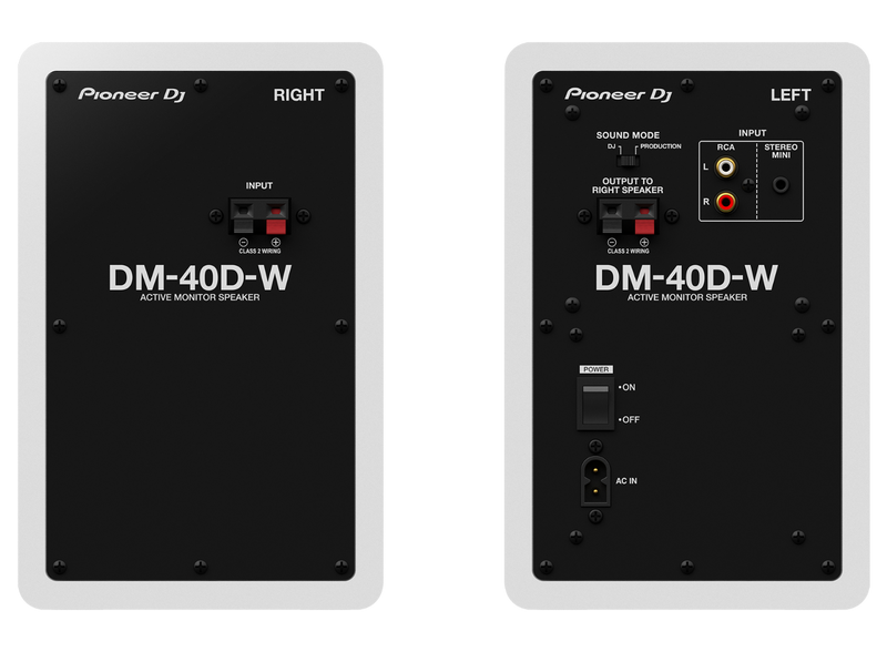 Dm-40D-W Pioneer DJ Desktop Monitor Wit  (Set)