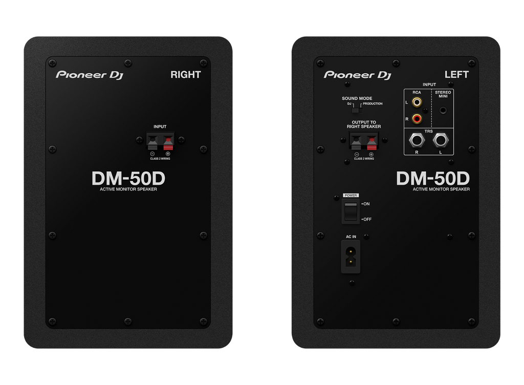 DM-50D PIONEER DJ Desktop Monitorset  Zwart (paar) 