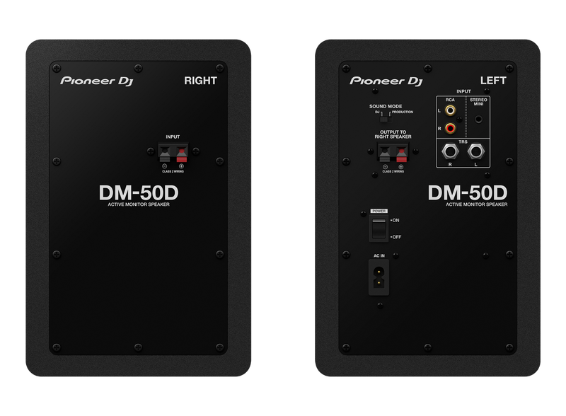 DM-50D PIONEER DJ Desktop Monitorset  Zwart (paar) 