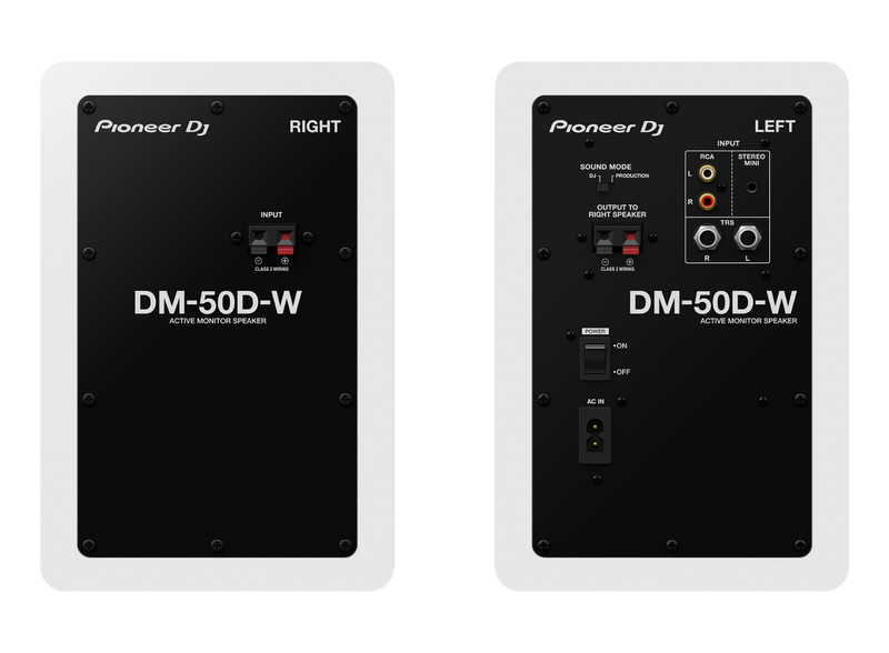 DM-50D-W PIONEER DJ  5" Desktop Monitorset  Wit (paar) 