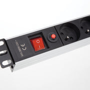 EBP08PDU Perel 19" Verdeeldoos 8-voudig met Beveiliging