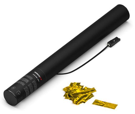 Elektronische Confetti Shooter Magic FX 50cm Metallic Goud