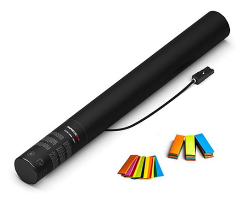 Elektronische Confetti Shooter Magic FX 50cm Papier Meerkleurig