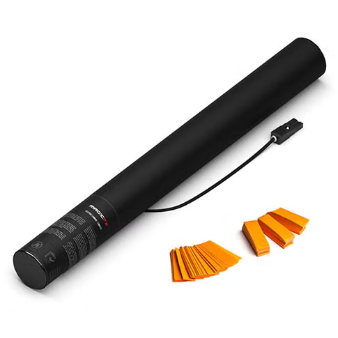Elektronische Confetti Shooter Magic FX 50cm Papier Oranje