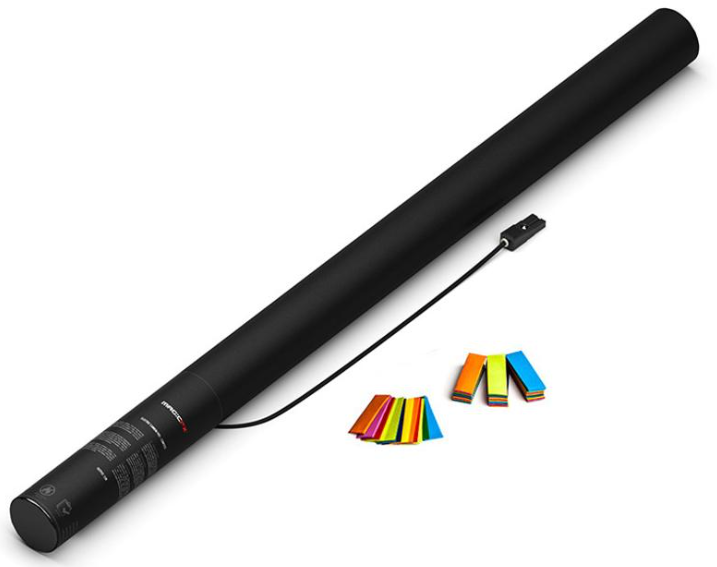 Elektronische Confetti Shooter Magic FX 80cm Papier Meerkleurig