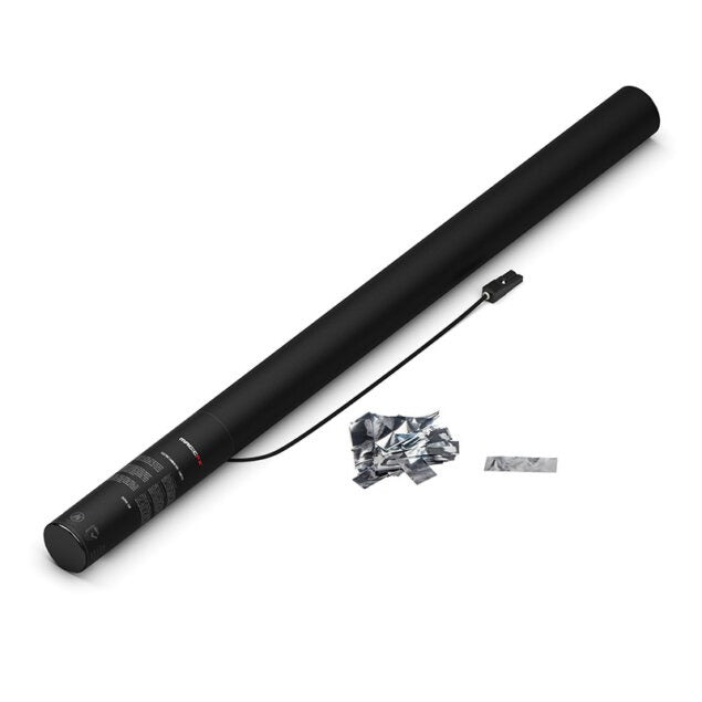 Elektronische Confetti Shooter Magic FX 80cm Metallic Zilver