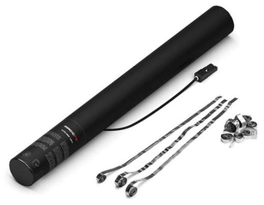 Elektronische Streamers Shooter Magic FX 50cm Metallic Zilver