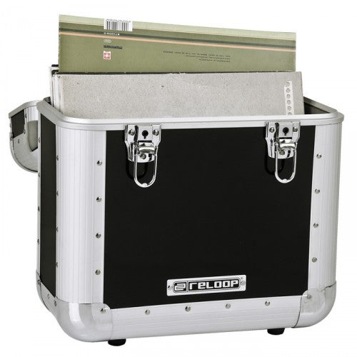 60 RECORD CASE BLACK RELOOP KOFFER VOOR 60 PLATEN ZWART