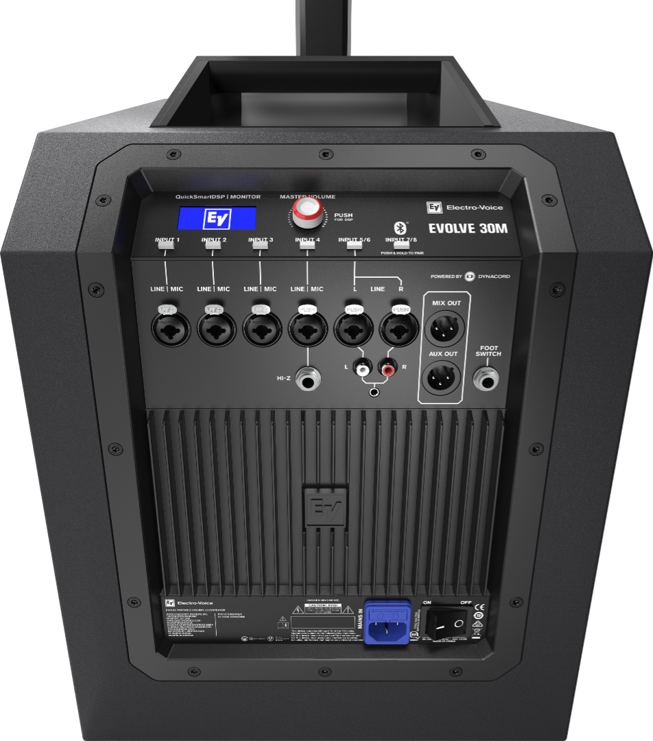 EVOLVE 30M Electro-Voice Kolom PA Systeem (Zwart)