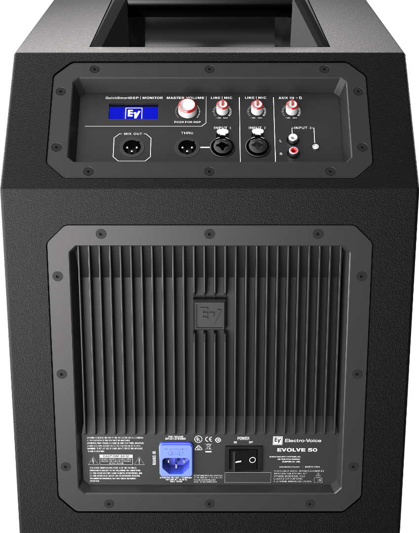 EVOLVE 50 Electro-Voice Kolom PA Systeem (Zwart)