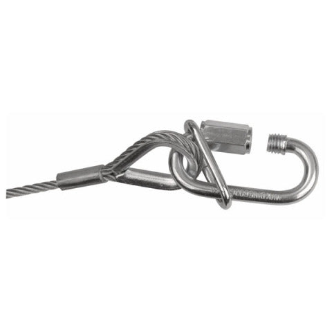 Veiligheidskabel 3MM 60CM Gekeurd Showtec