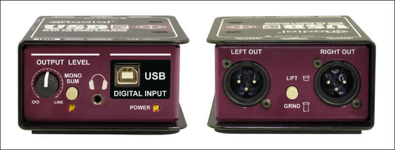 USB PRO RADIAL STEREO DI VOOR USB input