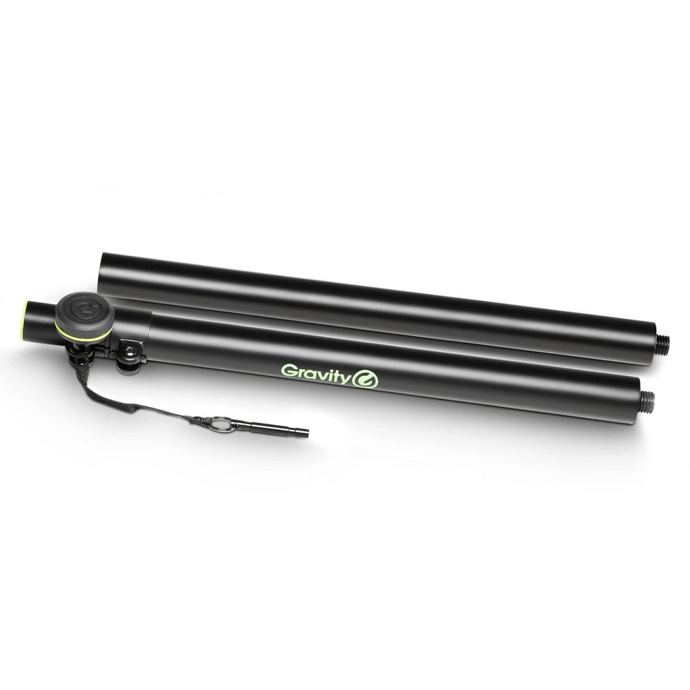SP2332TPB GRAVITY Tussenpaal 105-140 cm M20 Zwart