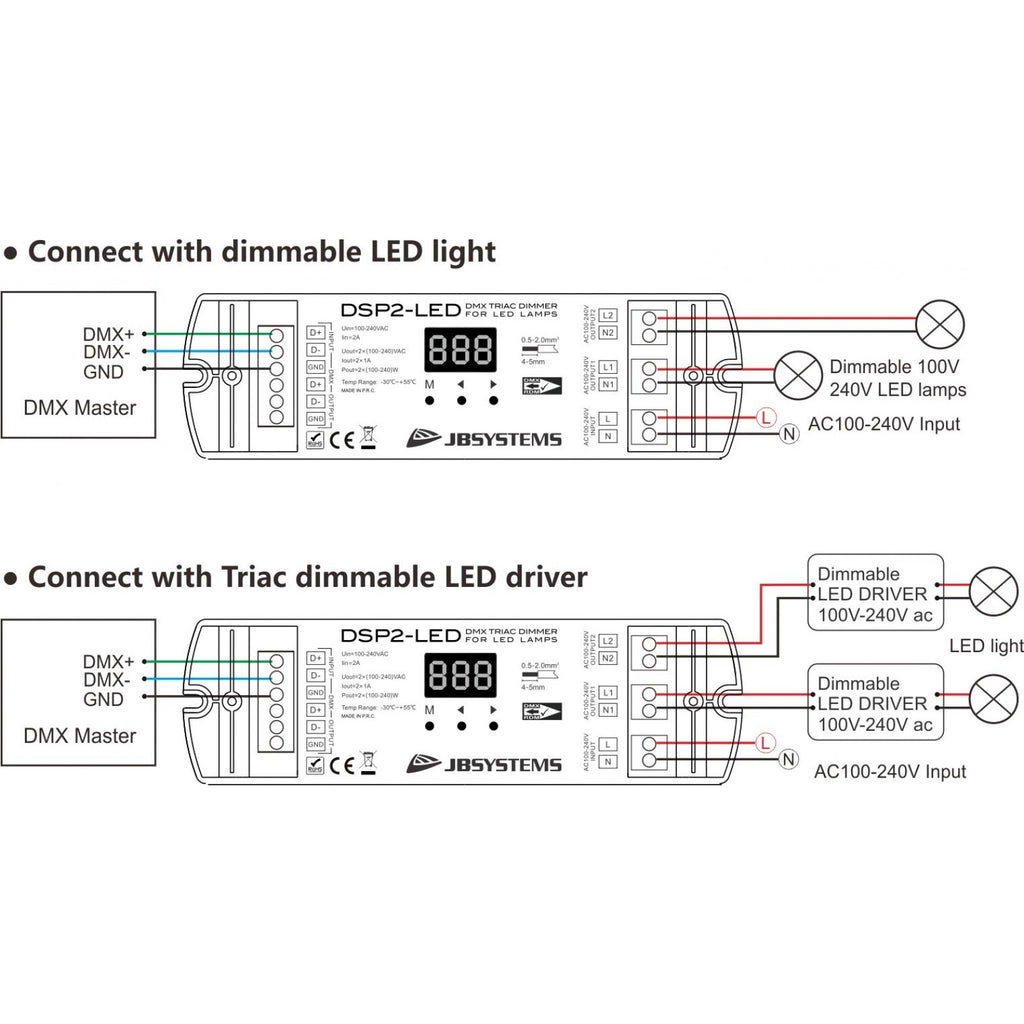 DSP2-LED MOSFET DIMMER JB SYSTEMS