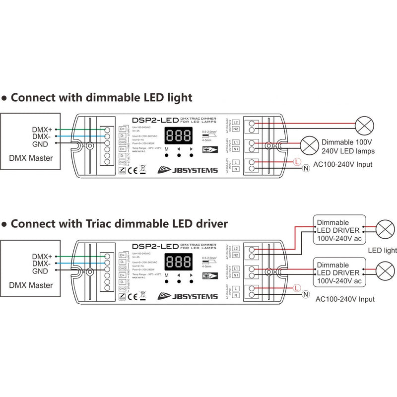 DSP2-LED MOSFET DIMMER JB SYSTEMS