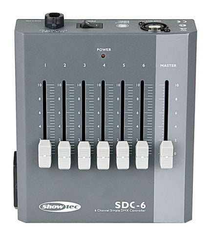SDC-6 SHOWTEC 6-KANAALS DMX CONSOLE
