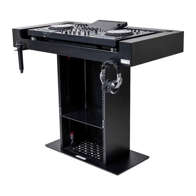 MALIBU PORTABLE DJ BOOTH HEADLINER BLACK