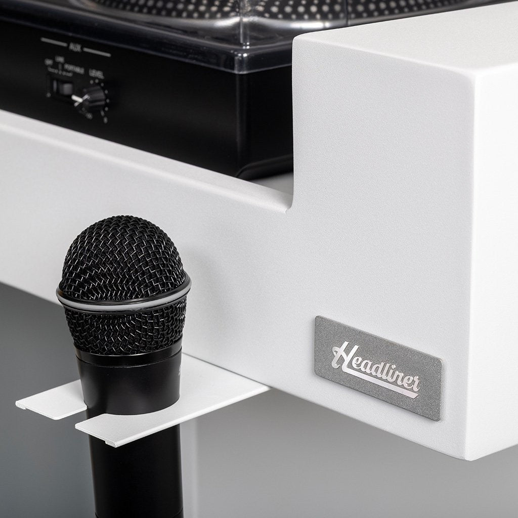 Malibu Portable DJ Booth Headlinder (White)