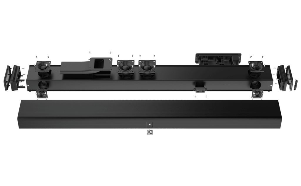 Imeo2/b Professionele 3-weg Soundbar Zwart Audac