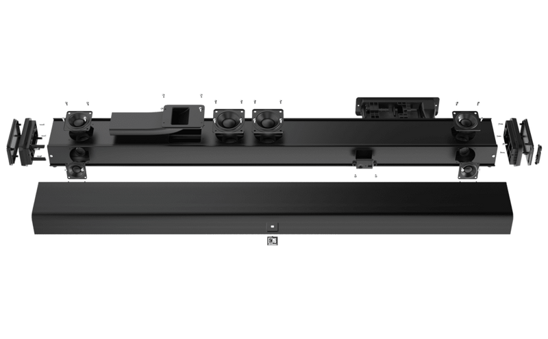 Imeo2/b Professionele 3-weg Soundbar Zwart Audac