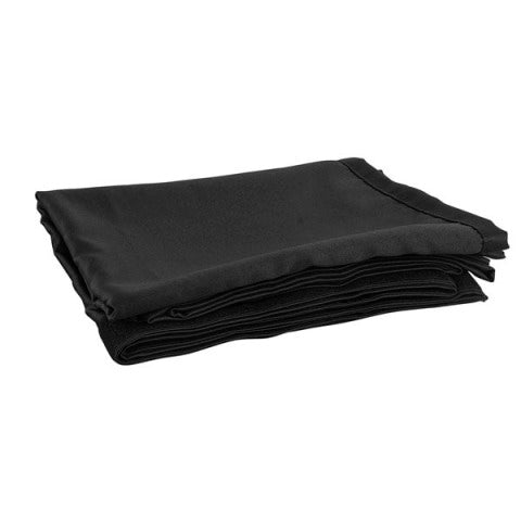 Pipe &amp; Drape Doek Wentex Gordijn Molton CS 330x400 cm Geplooid (Zwart)