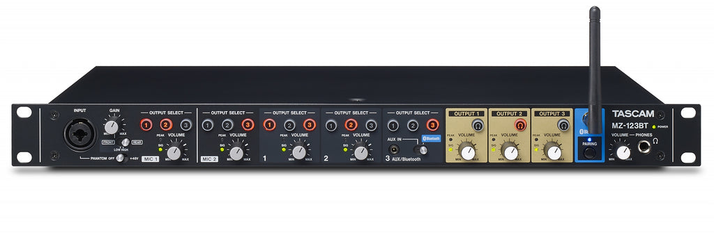 MZ-123BT TASCAM COMPACT MULTI-ZONE AUDIO MIXER + BLUETOOTH