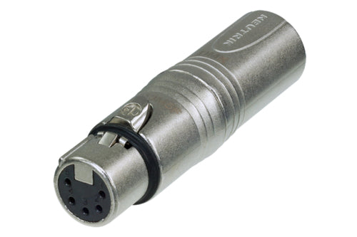 NEUTRIK DMX VERLOOPCONNECTOR 3P MAN - 5P VROUW