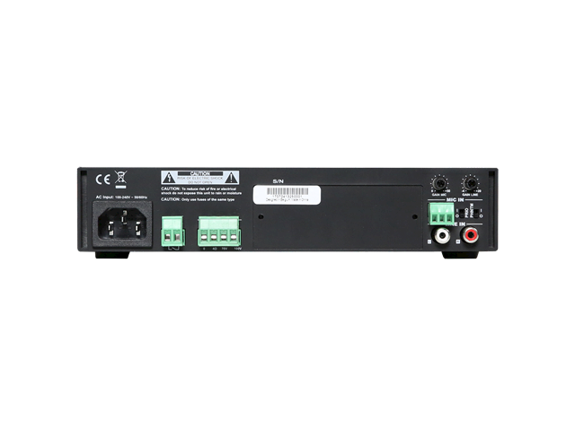 COM104 AUDAC Compacte install Versterker