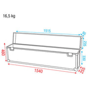 LCA-SHBAR1 FLIGHTCASE VOOR DMX BAAR MET 4 PAR56 CANS