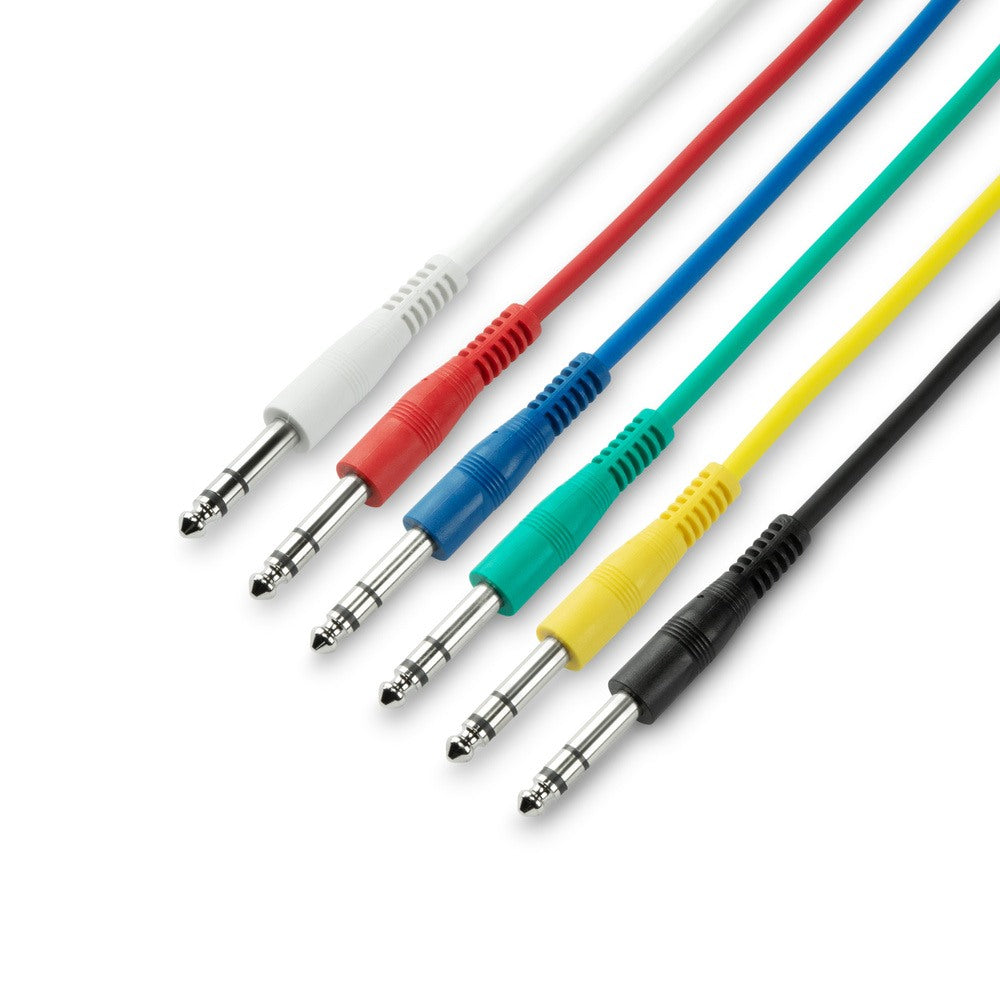 3-Star Adam Hall Patchkabelset 6x Jack 6.3mm Stereo (30cm)