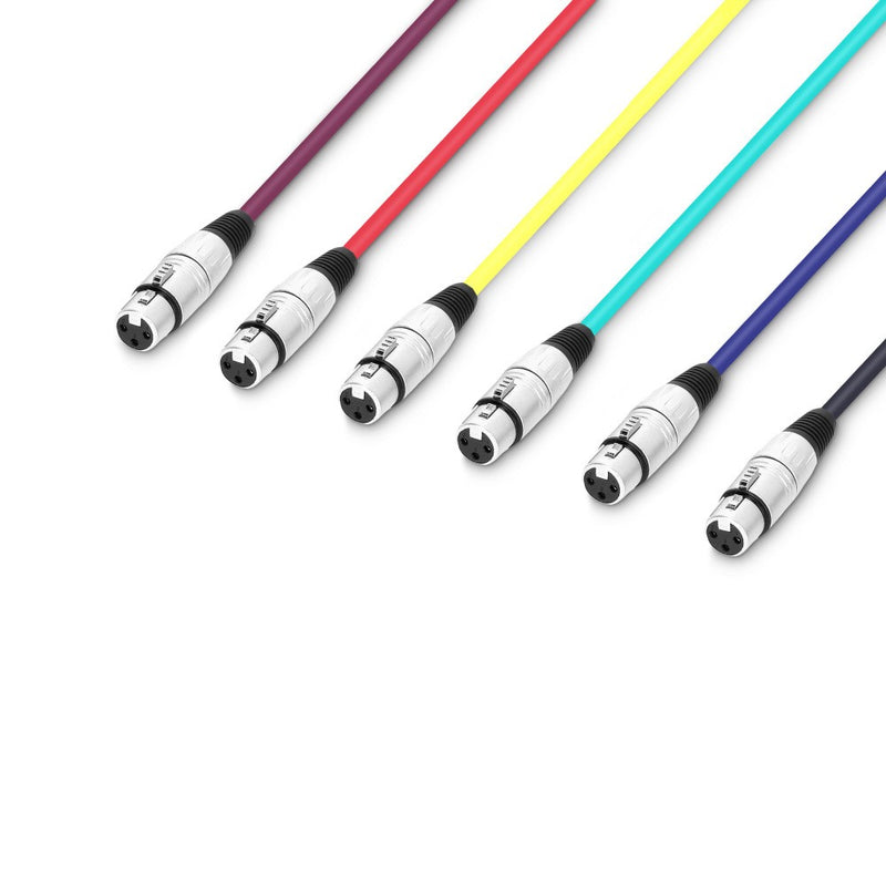 3-Star Adam Hall Microfoonkabelset 6x XLR (1m)