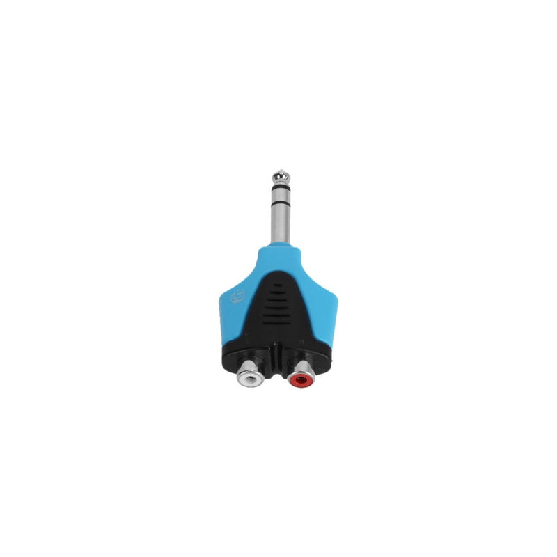 4-Star Adam Hall Blue Line Y-Adapter 2 x RCA F naar Jack M