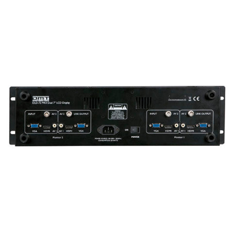 DLD-72 MKII DMT 2x 7-inch Rackmount monitor display