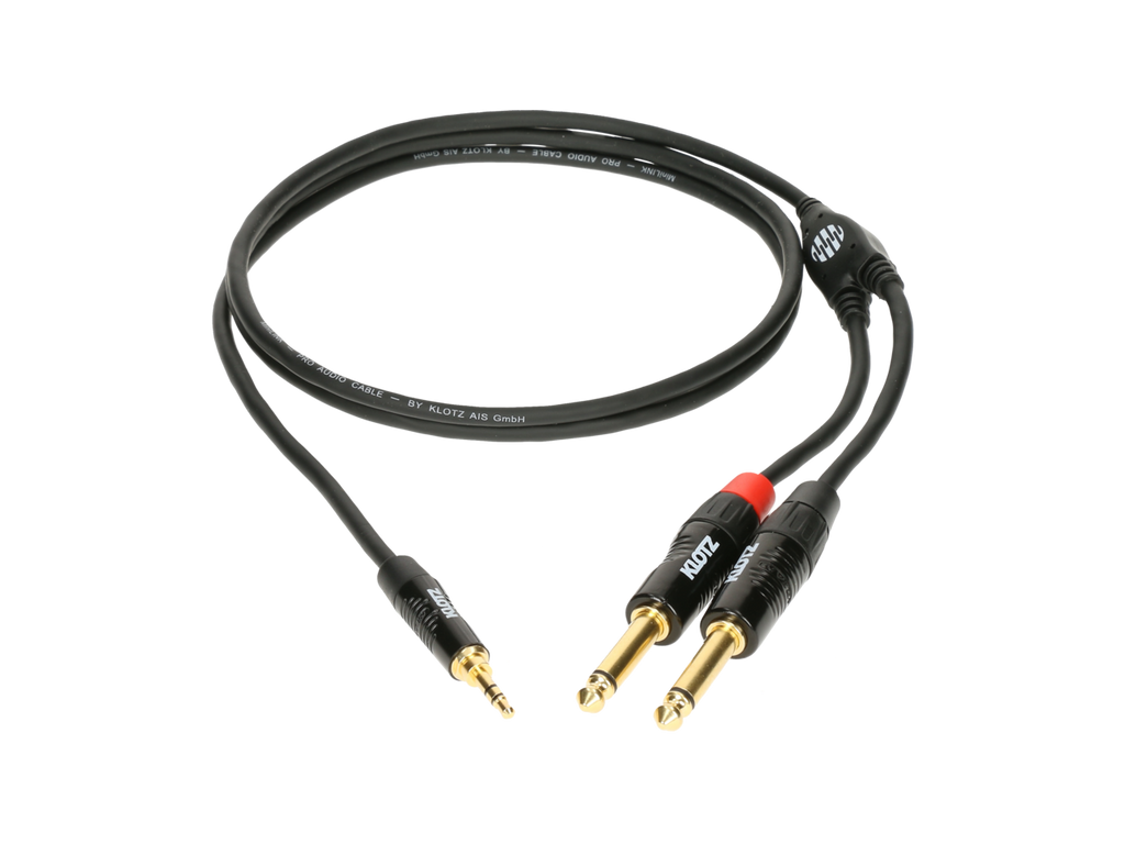 KY5-090 Klotz Insert Signaalkabel Mini-Jack naar Jack (0.9m)