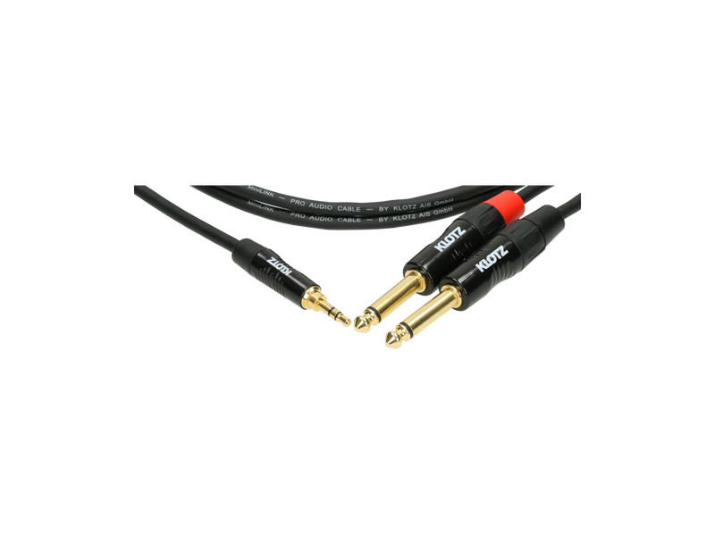KY5-090 Klotz Insert Signaalkabel Mini-Jack naar Jack (0.9m)