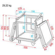 RCA-DD8TOP COMBI CASE 8+10U