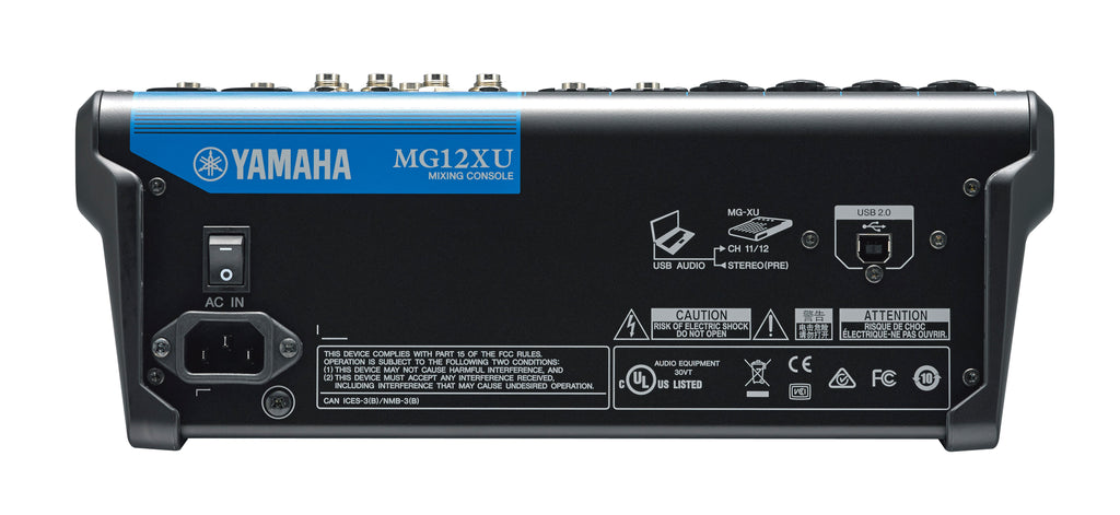 MG12XU YAMAHA 12-kanaals analoge mengtafel met FX